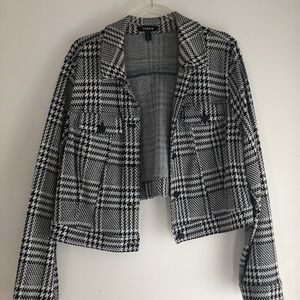 Torrid Houndstooth Trucker Jacket